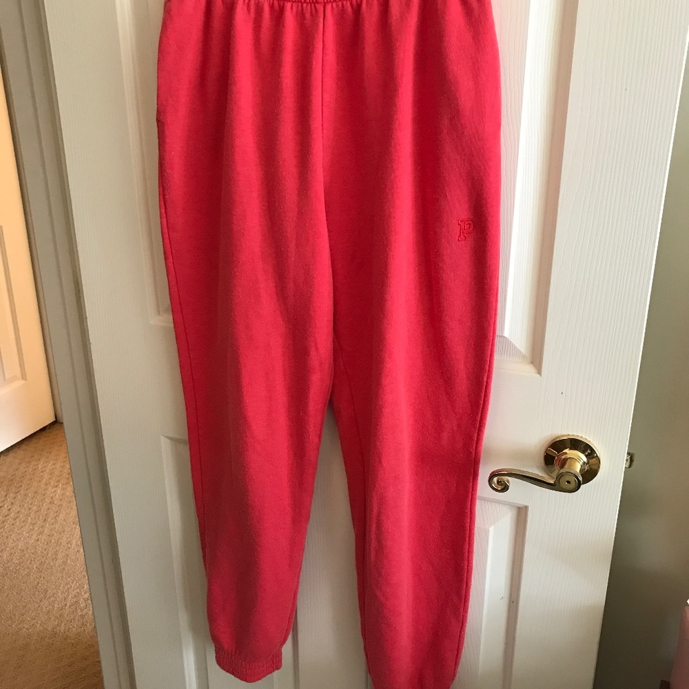 Victoria secret pink sweatpants/ medium/red